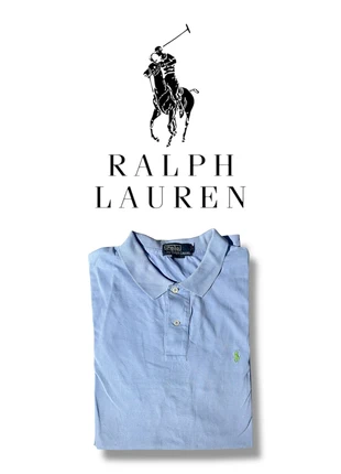 Polo Ralph Lauren bleu/blue taille L/ size L avec logo brodé émeraude, marca: Ralph Lauren, estado: Muy bueno, tamaño: L, 15,00 €, 16,45 € Protección al comprador incluida