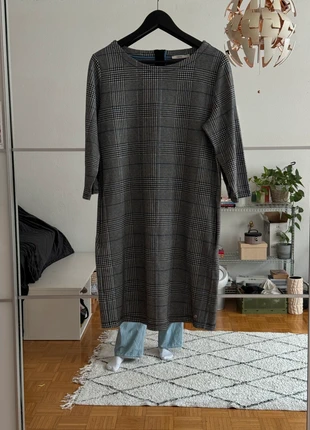 CECIL Midikleid M – kariert im Glencheck-Muster, klassisch & elegant, staat: Heel goed, maat: M / 38 / 10, € 10,00, € 11,20 inclusief Kopersbescherming