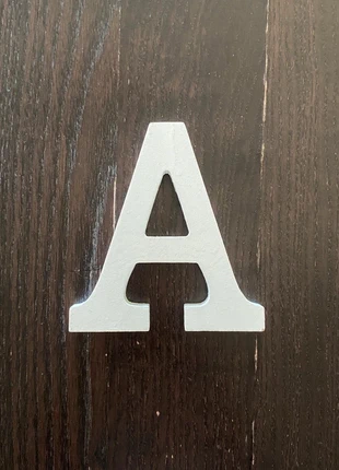 Lettera A segnaposto in legno bianco., estado: Nuevo sin etiquetas, 2,00 €, 2,80 € Protección al comprador incluida