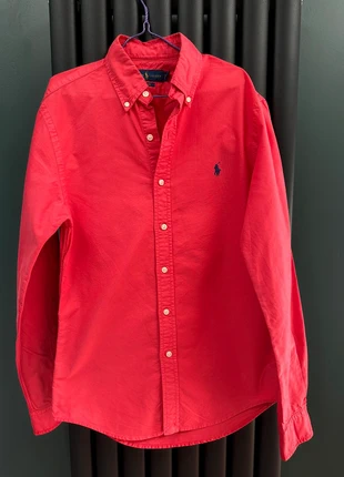 Chemise Ralph Lauren homme slim fit rouge taille s, merk: Ralph Lauren, staat: Heel goed, maat: S, € 25,00, € 26,95 inclusief Kopersbescherming