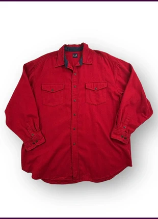 Chemise rouge épaisse Gap en coton brossé avec poches poitrine taille XL, marke: GAP, zustand: Sehr gut, größe: XL, 22,00 €, 23,80 € inklusive Vinted-Käuferschutz