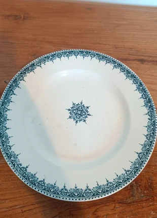 Assiette ancienne en terre de fer – Faïence franco-anglaise, marca: Terre De Fer, estado: Muito bom, €5.00, €5.95 inclui Proteção do Comprador Pro
