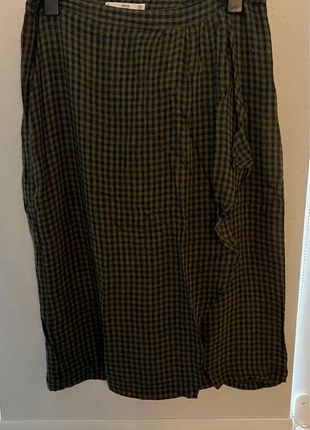 Jupe Vichy Kaki Mango, brand: Mango, condition: Very good, size: L / 40 / 12, €5.00, €5.95 includes Buyer Protection