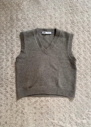 Pull sans manches Zara gris, marque: Zara, état: Très bon état, taille: S, 10,00 €, 11,20 € Protection acheteurs incluse