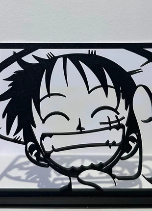 Encadrement 3D de Luffy (One Piece) avec socle, marca: OnePiece, estado: Novo com etiquetas, €6.00, €7.00 inclui Proteção do Comprador