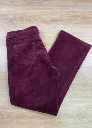 Pantalon velours côtelé femme | Taille XL | Bordeaux |#46, zustand: Sehr gut, größe: XL / 42 / 14, 10,00 €, 11,20 € inklusive Vinted-Käuferschutz