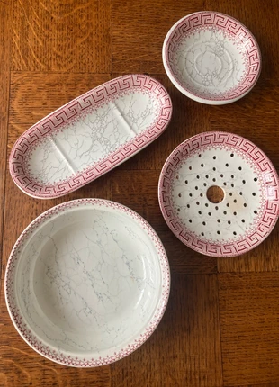 Ensemble de salle de bain en céramique ancienne Lunéville modèle Athènes, marca: KG Luneville, estado: Muito bom, €20.00, €21.70 inclui Proteção do Comprador