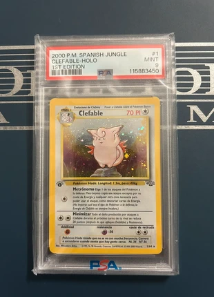 Psa 9 Pokemon clefable holo 1st Edition Jungle Spanish español, marque: Pokémon, état: Neuf sans étiquette, 500,00 €, 510,00 € Protection acheteurs incluse