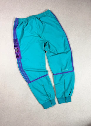 Pantalon Jogging vintage Adidas « Magic Moment of Sport » turquoise/violet, 90s, taille M/L, marca: adidas, estado: Muito bom, tamanho: L, €55.00, €58.45 inclui Proteção do Comprador Pro