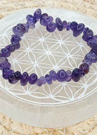 Bracelet baroque en Améthyste 'A', brand: Fabrication Artisanale, condition: New with tags, €12.00, €13.30 includes Buyer Protection