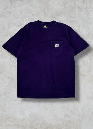 T-Shirt uni Carhartt 100% Coton vintage unisexe original taille L, merk: Carhartt, staat: Heel goed, maat: L, € 24,00, € 25,90 inclusief Kopersbescherming