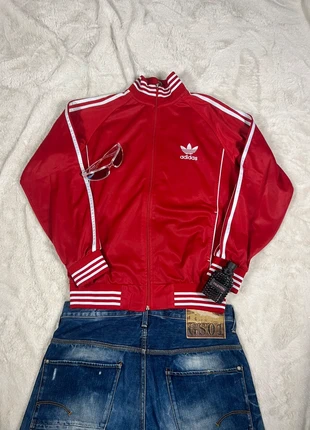 Vintage Adidas Firebird Trackjacket / M / Rot / Pashastyle / Streetwear / Y2K / Retro, merk: adidas, staat: Heel goed, maat: M, € 49,90, € 53,10 inclusief Kopersbescherming