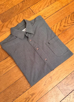 Chemise vintage Yves Saint Laurent – grise – homme 100% coton, brand: Yves Saint Laurent, condition: Very good, size: L, €45.00, €47.95 includes Buyer Protection