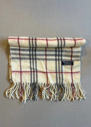 Vintage Burberrys of London Lambswool Scarf White Black & Red Check | Made in England |, brand: Burberry, condition: Good, €20.00, €21.70 includes Buyer Protection