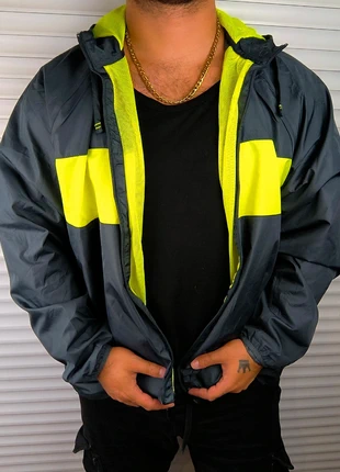 Track jacket starter Veste coupe-vent – Noir & Jaune fluo – Taille XL, brand: Starter, condition: Very good, size: XL, €34.90, €37.35 includes Buyer Protection