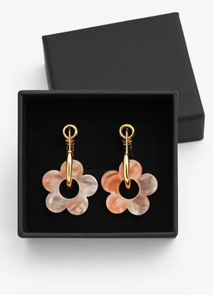 Boucles d’oreilles fleur 20 mm – acier inoxydable – neuves dans leur boîte, état: Neuf sans étiquette, 5,90 €, 6,90 € Protection acheteurs incluse