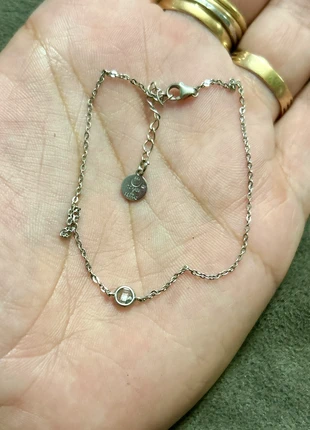 Bracelet de cheville en argent massif et zircon, marca: Argent, estado: Muito bom, €15.95, €17.45 inclui Proteção do Comprador Pro