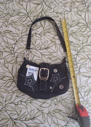 Y2K inspired denim bag, lightweight with embellishments, brand: Denim, condition: Very good, £8.00, £9.10 includes Buyer Protection