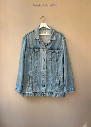 Veste en jean Pull&Bear M très bon état, merk: Pull & Bear, staat: Heel goed, maat: M / 38 / 10, € 13,00, € 14,35 inclusief Kopersbescherming