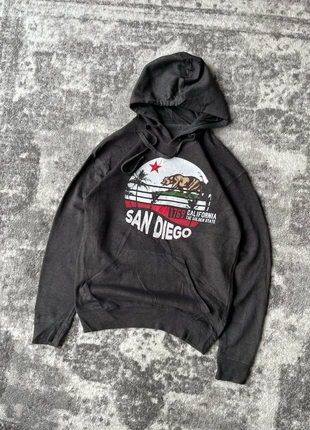Hoodie sweater San Diego California vintage USA grey sweat Gris coton taille s, marca: Vintage Dressing, estado: Muito bom, tamanho: S, €10.00, €11.20 inclui Proteção do Comprador