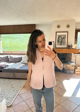 Veste légère sans manche 100% gaze de coton taille unique neuf, condizioni: Nuovo senza cartellino, taglia: Taglia unica, €15.00, €16.45 include la Protezione acquisti