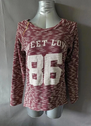 Pull bordeaux Sweet Love 86 – Taille estimée M – Made in Italy, brand: Made In Italy, condition: Very good, size: M / 38 / 10, €14.00, €15.40 includes Buyer Protection Pro