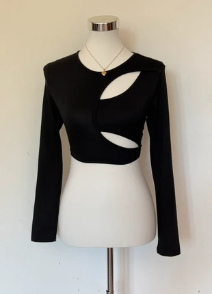 Top incrociato nero a maniche lunghe taglia M, marca: Vintage Dressing, estado: Muy bueno, tamaño: M / 38 / 10, 15,00 €, 16,45 € Protección al comprador incluida