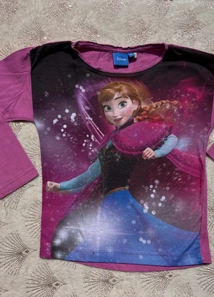 T-shirt manches longues reine des neige fille 6 ans, brand: Disney, condition: Very good, size: 6 years / 116 cm, €1.00, €1.75 includes Buyer Protection