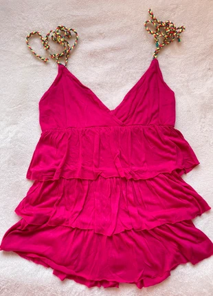 Layered Ruffle Cami Top | Tiered Babydoll Style | Rope Tie Straps | 344., brand: Lolita, condition: Very good, size: XS / 34 / 6, €19.00, €20.65 includes Buyer Protection