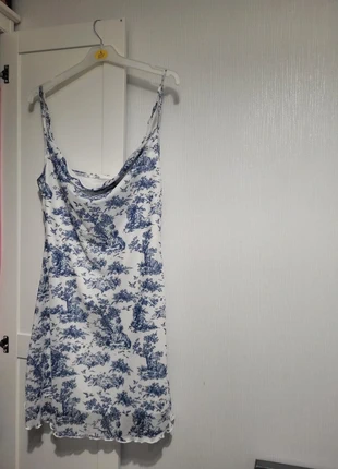 mini cowl neck blue patterned Summer dress, brand: Shein, condition: Very good, size: XL / 14, £5.00, £5.95 includes Buyer Protection