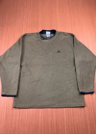 Pull vintage Adidas kaki logo brodé taille M, brand: adidas, condizioni: Buone, taglia: M, €9.99, €11.19 include la Protezione acquisti