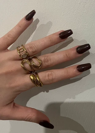 Lot de bagues tendance en acier inoxydable neuves, marque: Tendance, état: Neuf sans étiquette, taille: Ajustable, 8,50 €, 9,63 € Protection acheteurs incluse