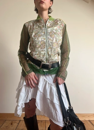 Polka dots green sheer cardigan, marque: Vintage Dressing, état: Très bon état, taille: M / 38 / 10, 21,00 €, 22,75 € Protection acheteurs incluse