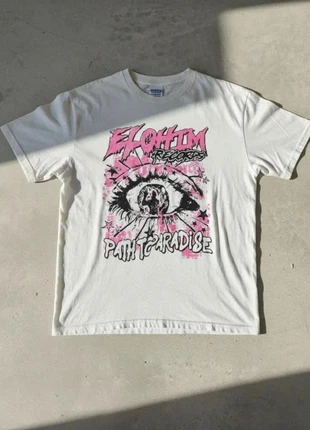 T-shirt Oversize Graphique Blanc & Rose – Streetwear / Y2K / Tendance 2025 / Mixte, brand: Lunevia, condition: Very good, size: M, €29.90, €32.10 includes Buyer Protection