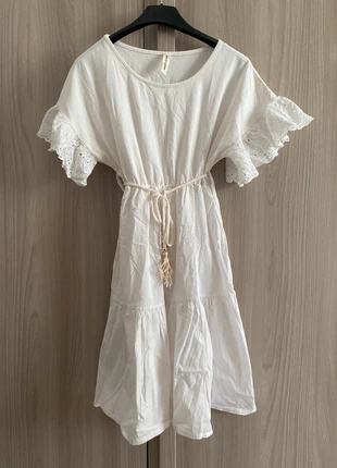 Abito bianco estivo, marca: New Collection, estado: Muito bom, tamanho: S / 36 / 8, €5.00, €5.95 inclui Proteção do Comprador