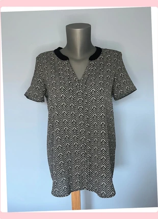 Chemise à motifs noir et blanc – IKKS Women - Taille 40, marca: IKKS, estado: Muy bueno, tamaño: L / 40 / 12, 17,48 €, 19,05 € Protección al comprador Pro incluida