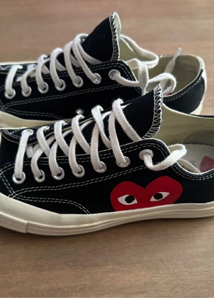 Converse x Comme des Garçons PLAY Chuck 70 Black Size 8.5 Originally £140, brand: Converse x Comme des Garçons, condition: Very good, size: 8.5, £35.00, £37.45 includes Buyer Protection
