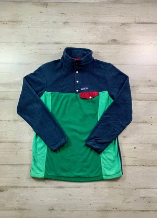 Patagonia Synchilla Snap-T Fleece Pullover Bicolore Vert & Bleu - Taille S Homme, marque: Patagonia, état: Très bon état, taille: S, 40,00 €, 42,70 € Protection acheteurs (Pro) incluse