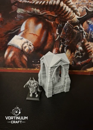 Grand Sanctuaire en PLA gris. Pour divers jeux de plateaux et wargames, Oldworld, Warhammer., brand: Vortinuum Craft, condition: New without tags, €10.00, €11.20 includes Buyer Protection Pro
