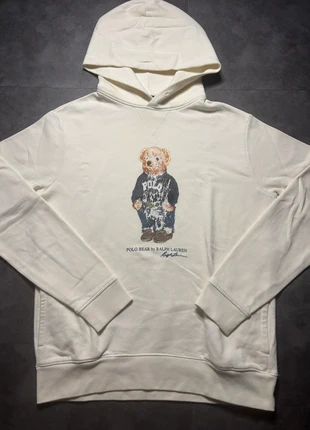 Pull à capuche Ralph Lauren blanc polo bear nounours / ourson - bon état - taille M, marque: Ralph Lauren, état: Très bon état, taille: M, 34,90 €, 37,35 € Protection acheteurs (Pro) incluse