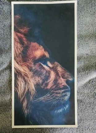 Poster Decorativo Leão • Arte Moderna • Sala/Quarto, marca: Ideal, estado: Novo com etiquetas, €6.00, €7.00 inclui Proteção do Comprador