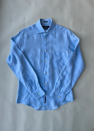 Camisa de Linho Sacoor Brothers Azul Clara S, marque: Sacoor Brothers, état: Très bon état, taille: S, 15,99 €, 17,49 € Protection acheteurs incluse