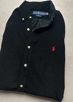 Chemise Ralph Lauren Slim Fit noire taille S coton velours, marque: Ralph Lauren, état: Très bon état, taille: S, 35,00 €, 37,45 € Protection acheteurs (Pro) incluse