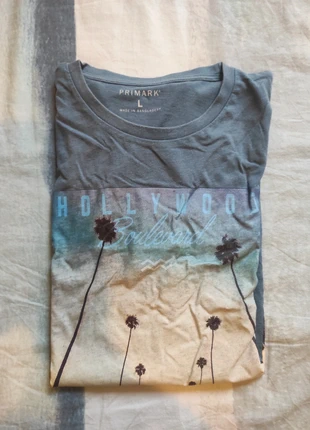 T-shirt Primark Hollywood Bleu Taille L, marke: Primark, zustand: Sehr gut, größe: L, 1,00 €, 1,75 € inklusive Vinted-Käuferschutz