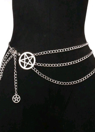 Cinturón gótico con pentagrama punk rock, marque: Killstar, état: Neuf sans étiquette, taille: 100 cm, 11,95 €, 13,25 € Protection acheteurs incluse