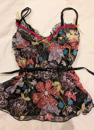 Lingerie top y2k vintage 2000's, marca: no brand, estado: Muito bom, tamanho: S / 36 / 8, €10.00, €11.20 inclui Proteção do Comprador