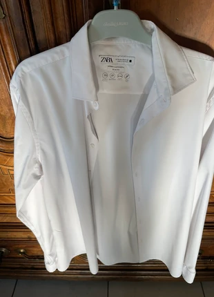 Belle chemise blanche slim fit, brand: Zara, condition: Very good, size: M, €10.00, €11.20 includes Buyer Protection