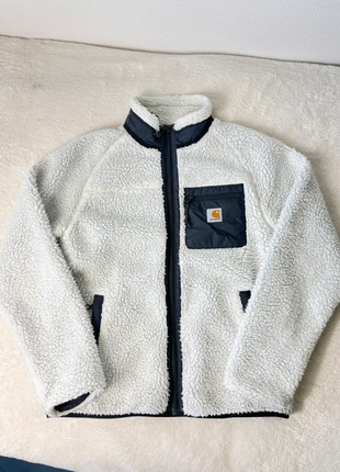 Veste polaire Carhartt blanche avec poches taille S en parfait état, brand: Carhartt, condition: New without tags, size: S, €85.00, €89.95 includes Buyer Protection