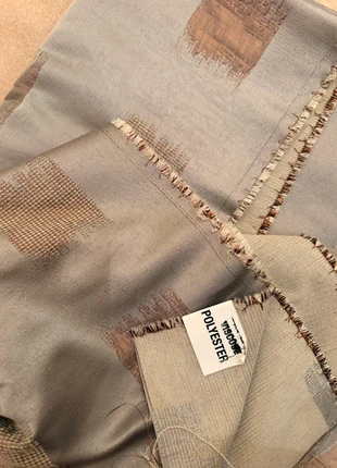 Tissu jacquard gris et bronze – 2 x 1,30 m, état: Neuf avec étiquette, 3,00 €, 3,85 € Protection acheteurs incluse