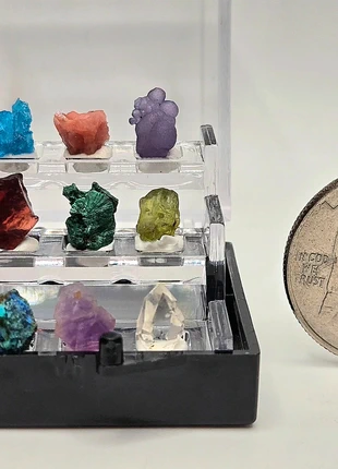 Mini 9 Specimen Display Box, brand: crystals, condition: Very good, £6.19, £7.20 includes Buyer Protection